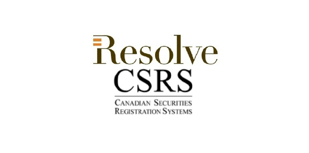 Resolve - Canadian Securities Registration System